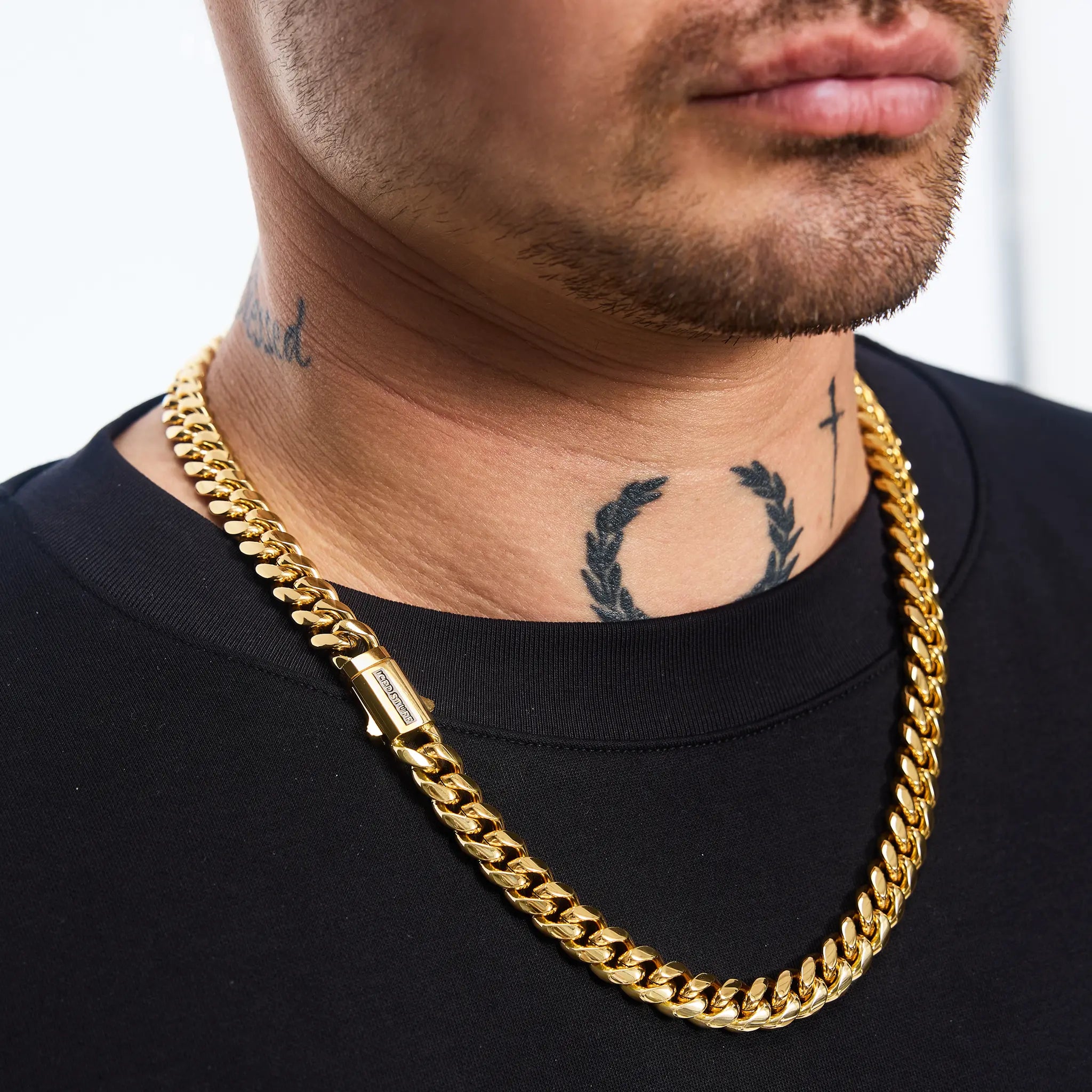 Łańcuch Premium Miami Cuban Link 10mm Złoto