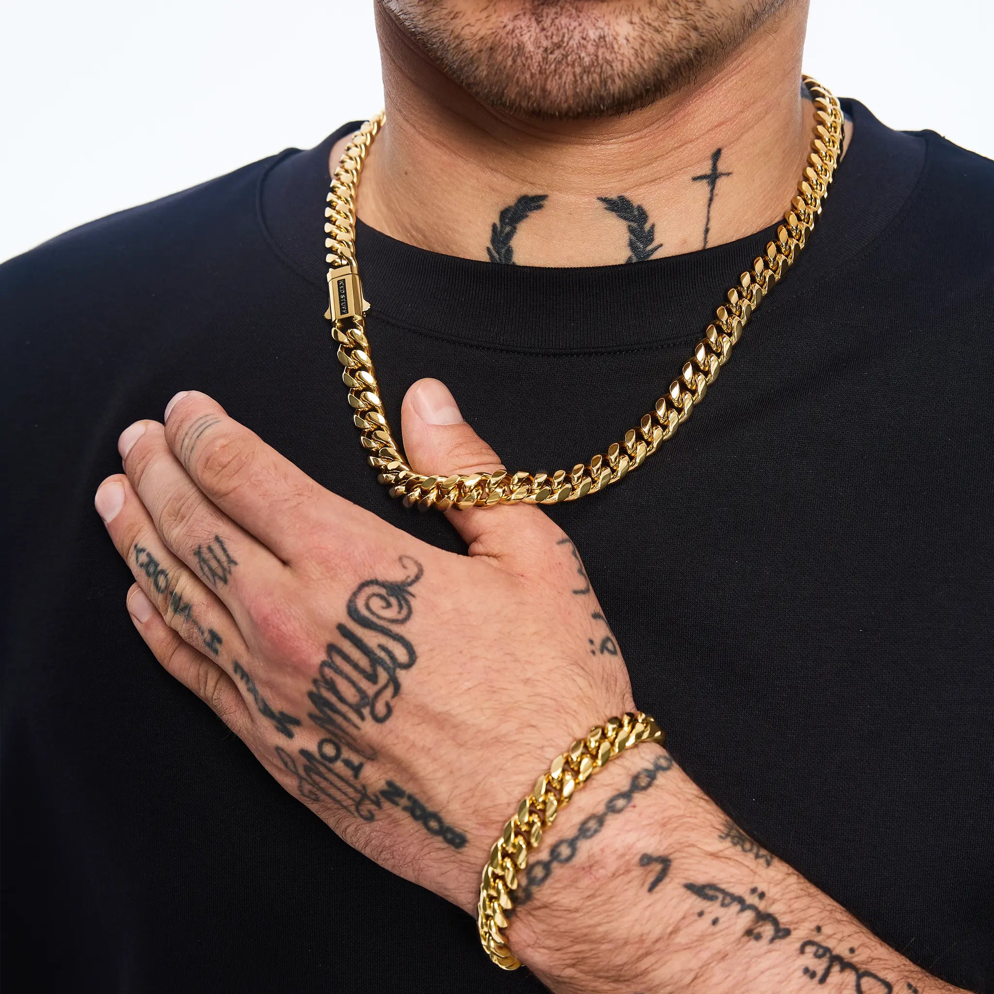 Łańcuch Premium Miami Cuban Link 10mm Złoto