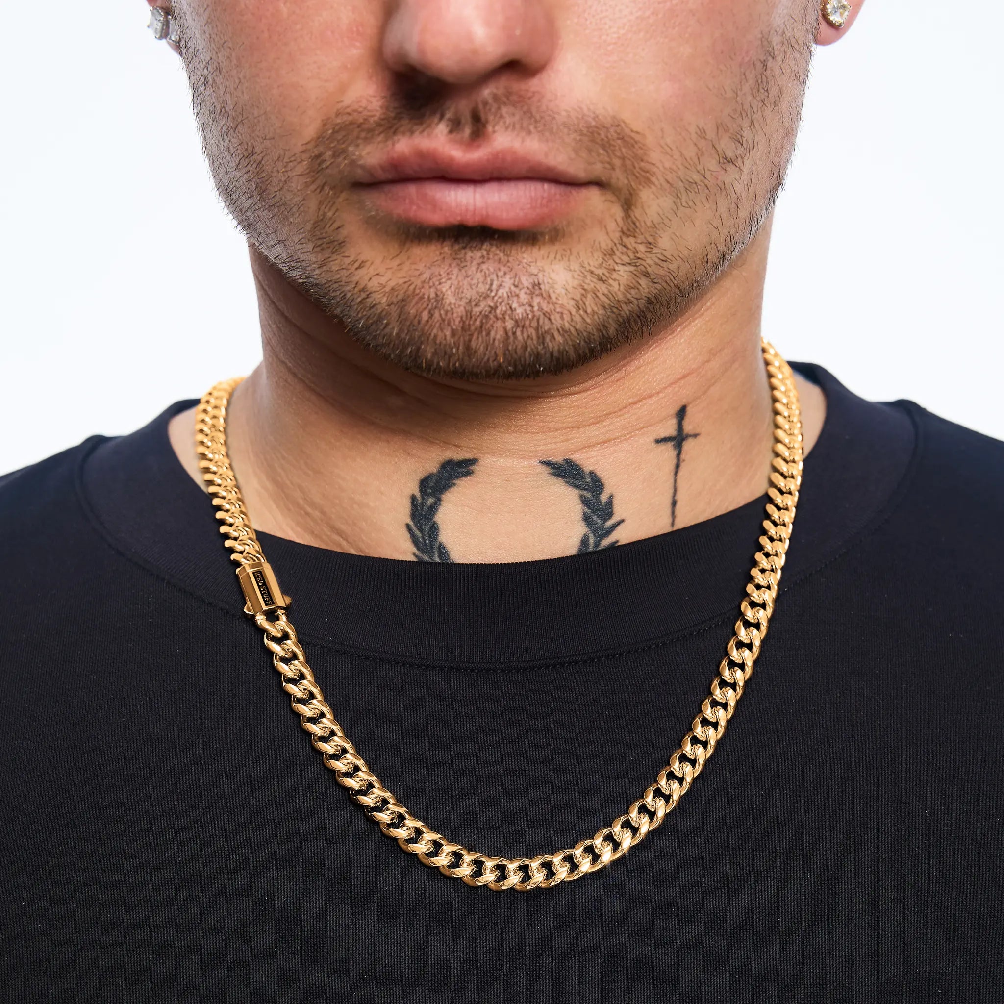 Łańcuch Premium Miami Cuban Link 8mm Złoto