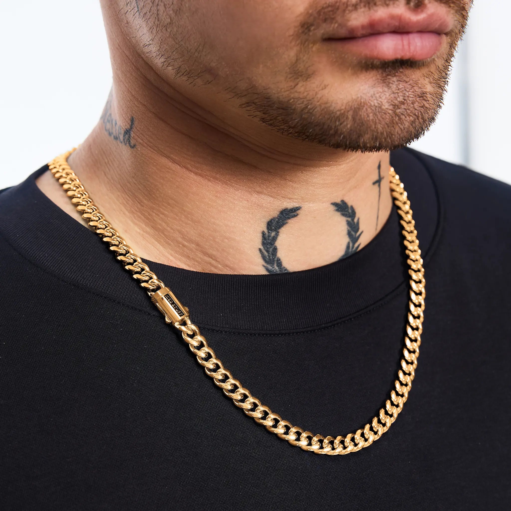 Łańcuch Premium Miami Cuban Link 8mm Złoto