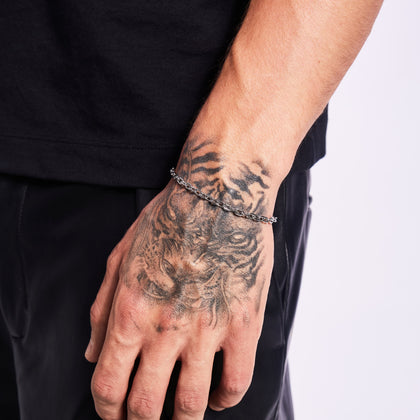 Bransoletka Ankier 4mm Białe Złoto