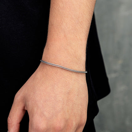 Bransoletka New Franco 2.5mm Białe Złoto