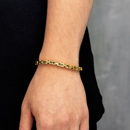 Bransoletka Królewska 6mm Złoto