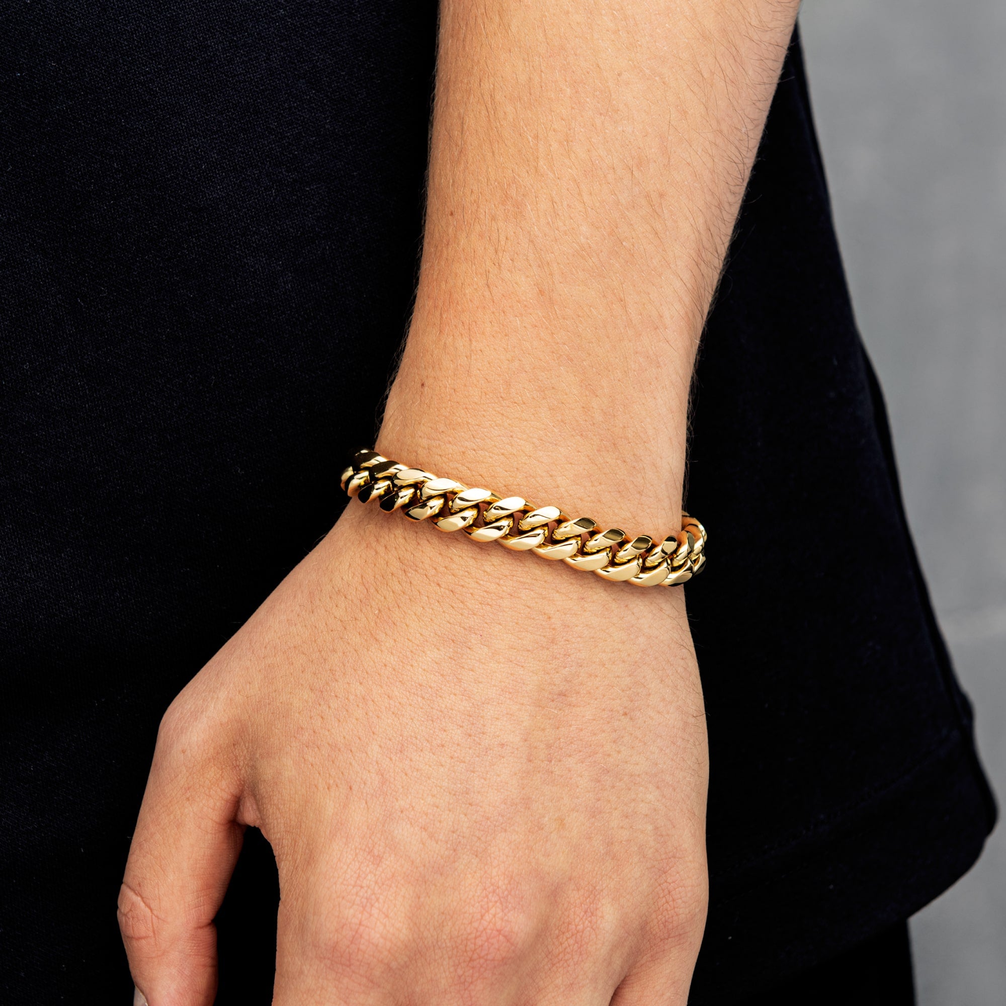Bransoletka Miami Cuban Link 10mm Złoto
