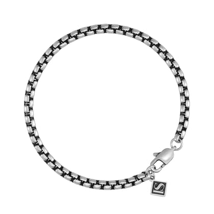 Bransoletka Rolo 4mm Raw Białe Złoto