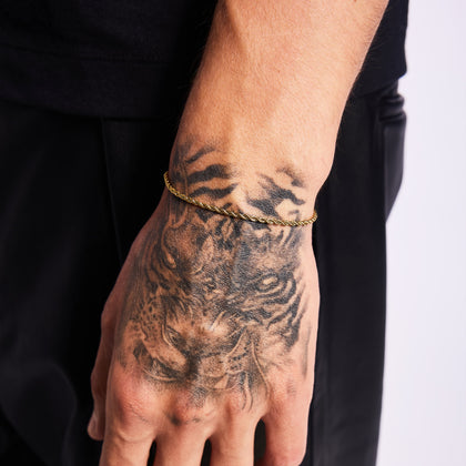 Bransoletka Rope 2mm Złoto