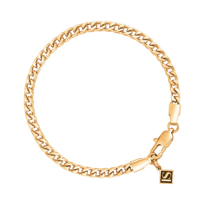 Bransoletka Franco 4mm Złoto