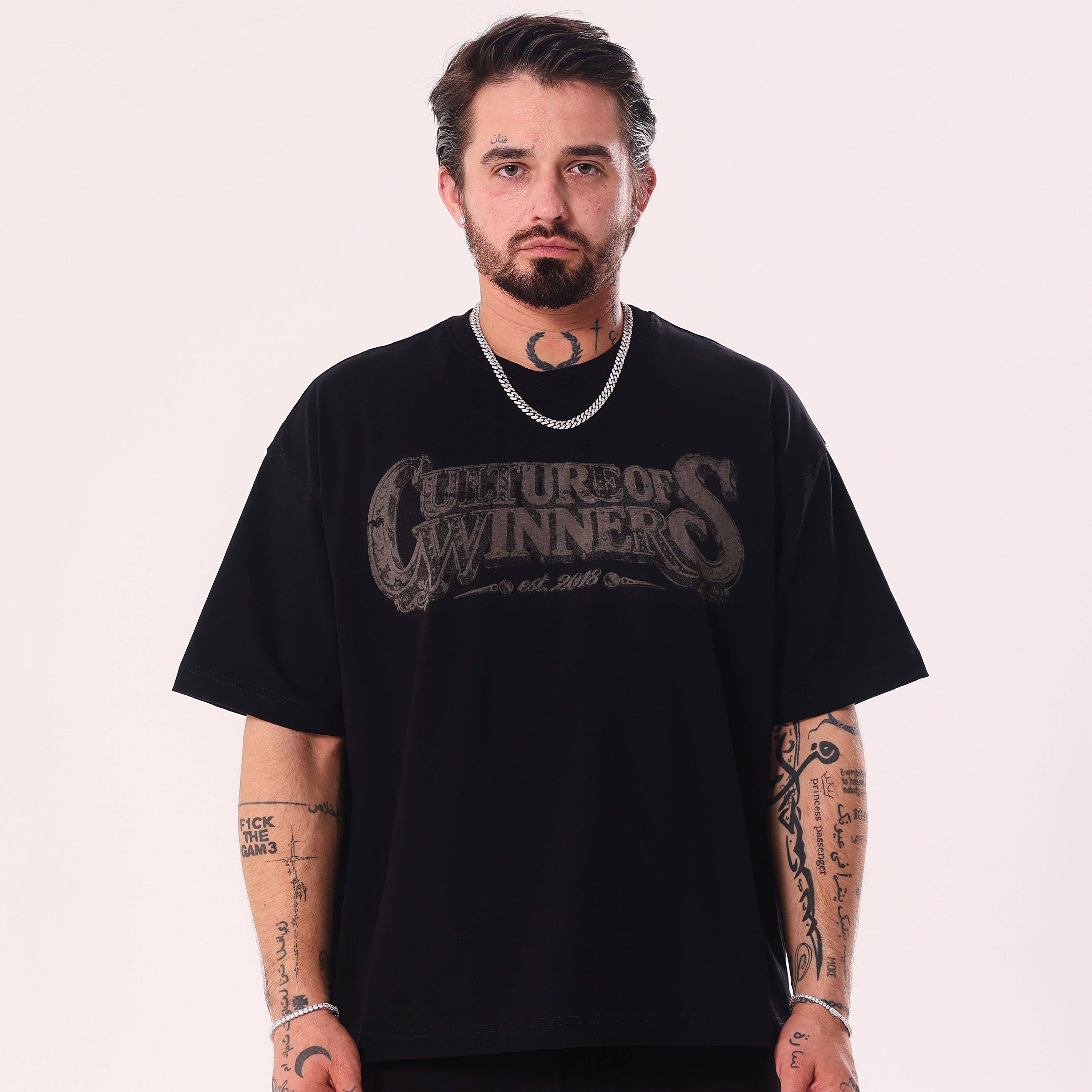 Koszulka Culture of Winners Czarna Boxy Fit