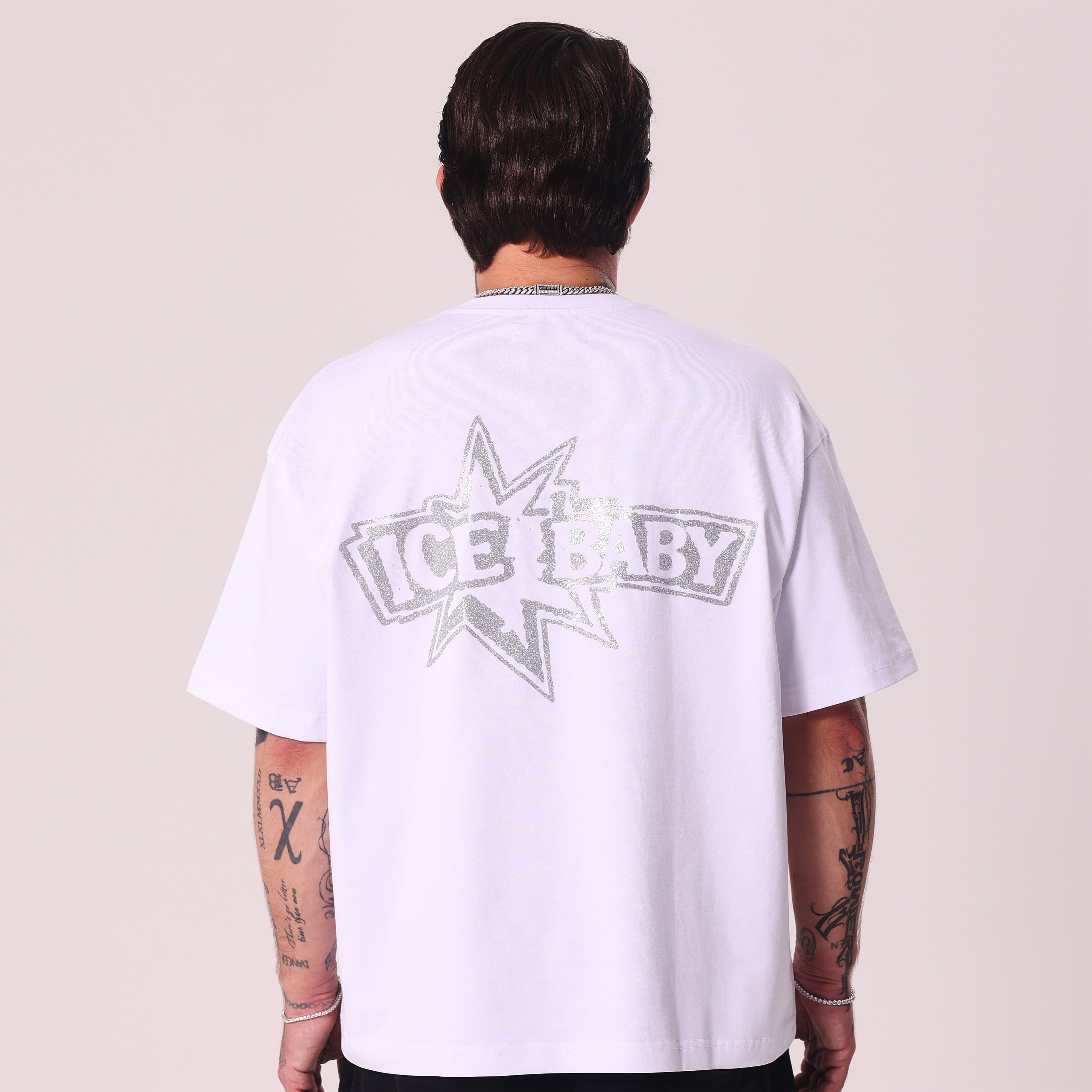 Koszulka ICE BABY Crystal Biała Boxy Fit