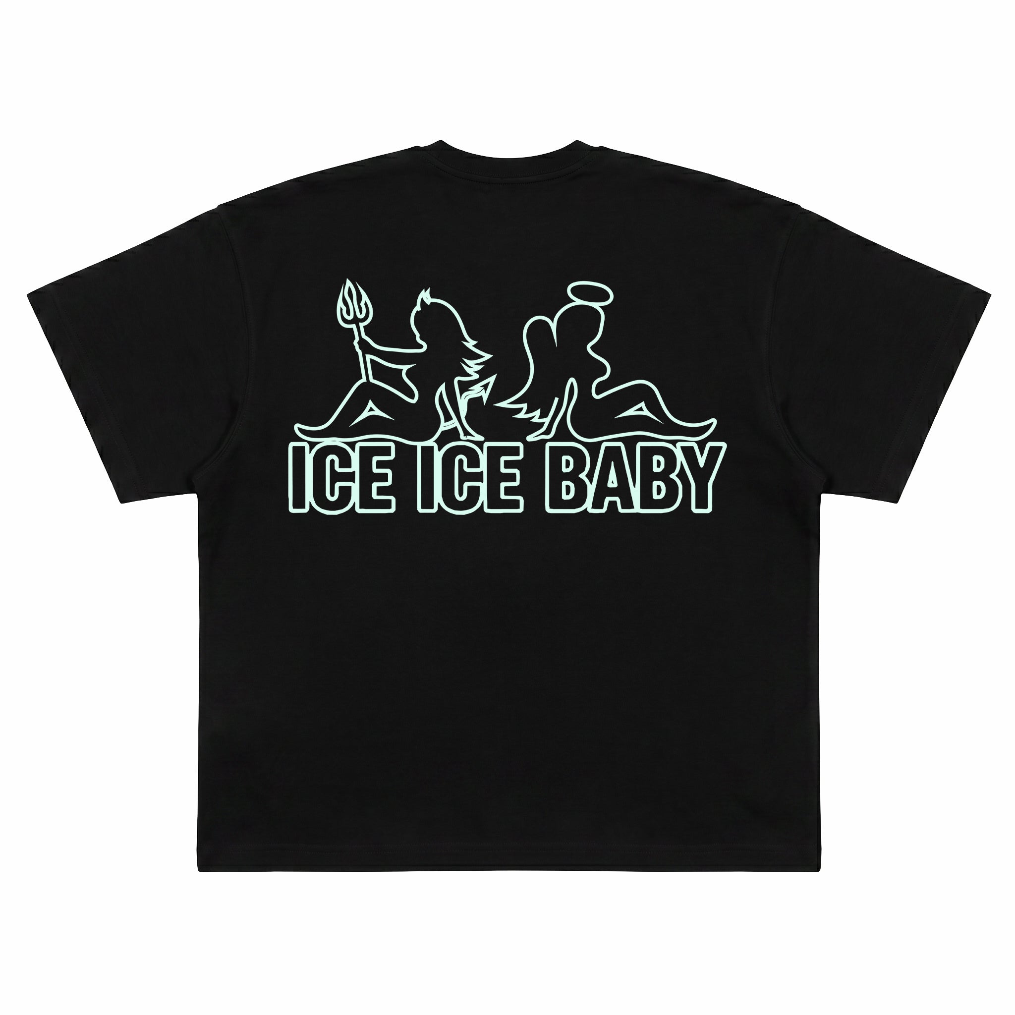 Koszulka ICE ICE BABY Fluo Czarna Boxy Fit