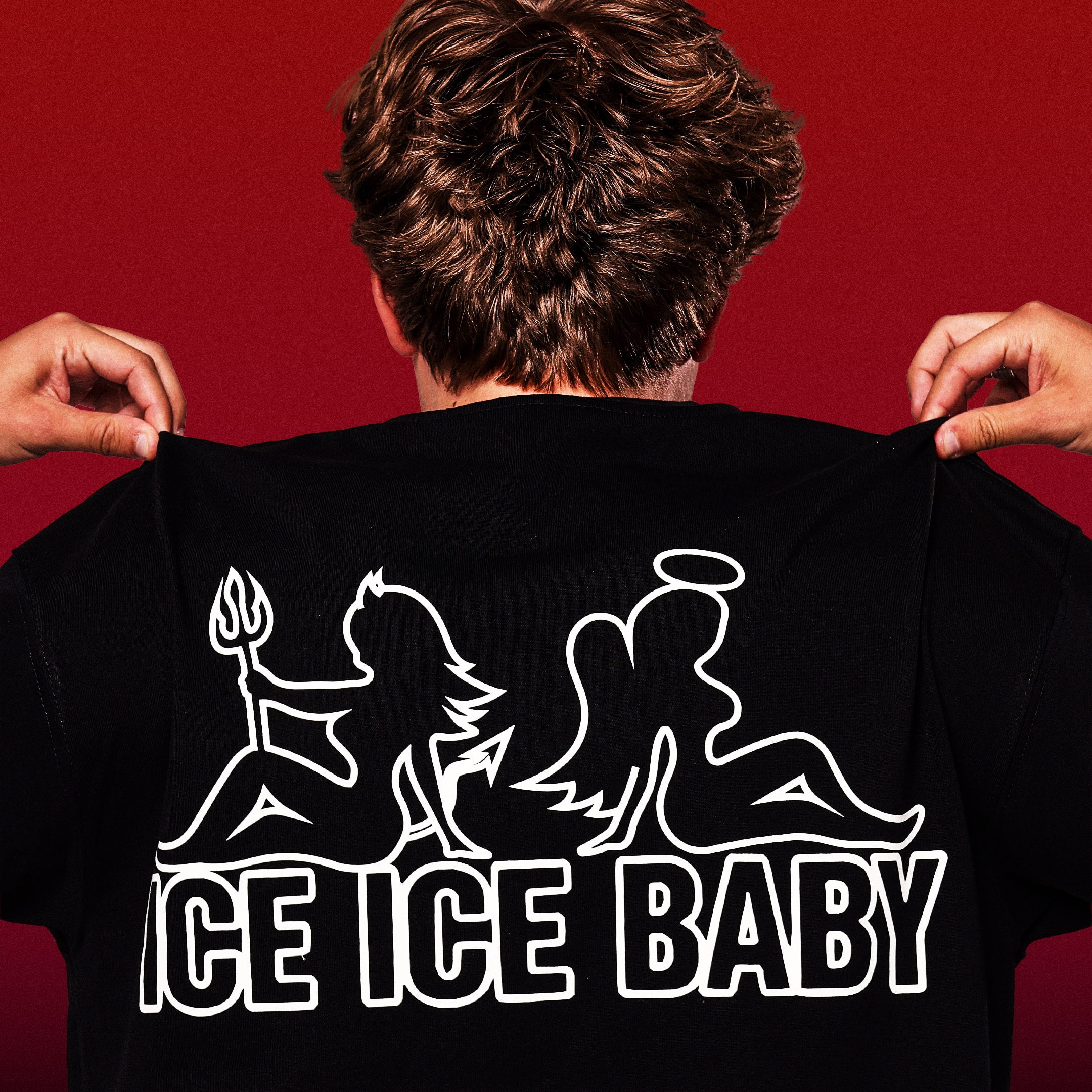 Koszulka ICE ICE BABY Fluo Czarna Boxy Fit