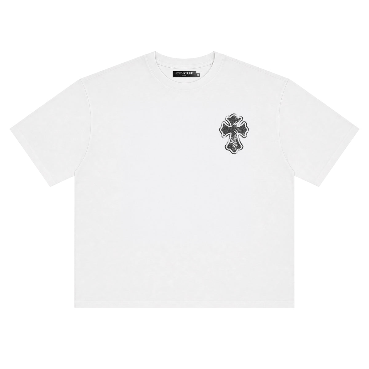 Koszulka IS Gothic Cross Biała Boxy Fit
