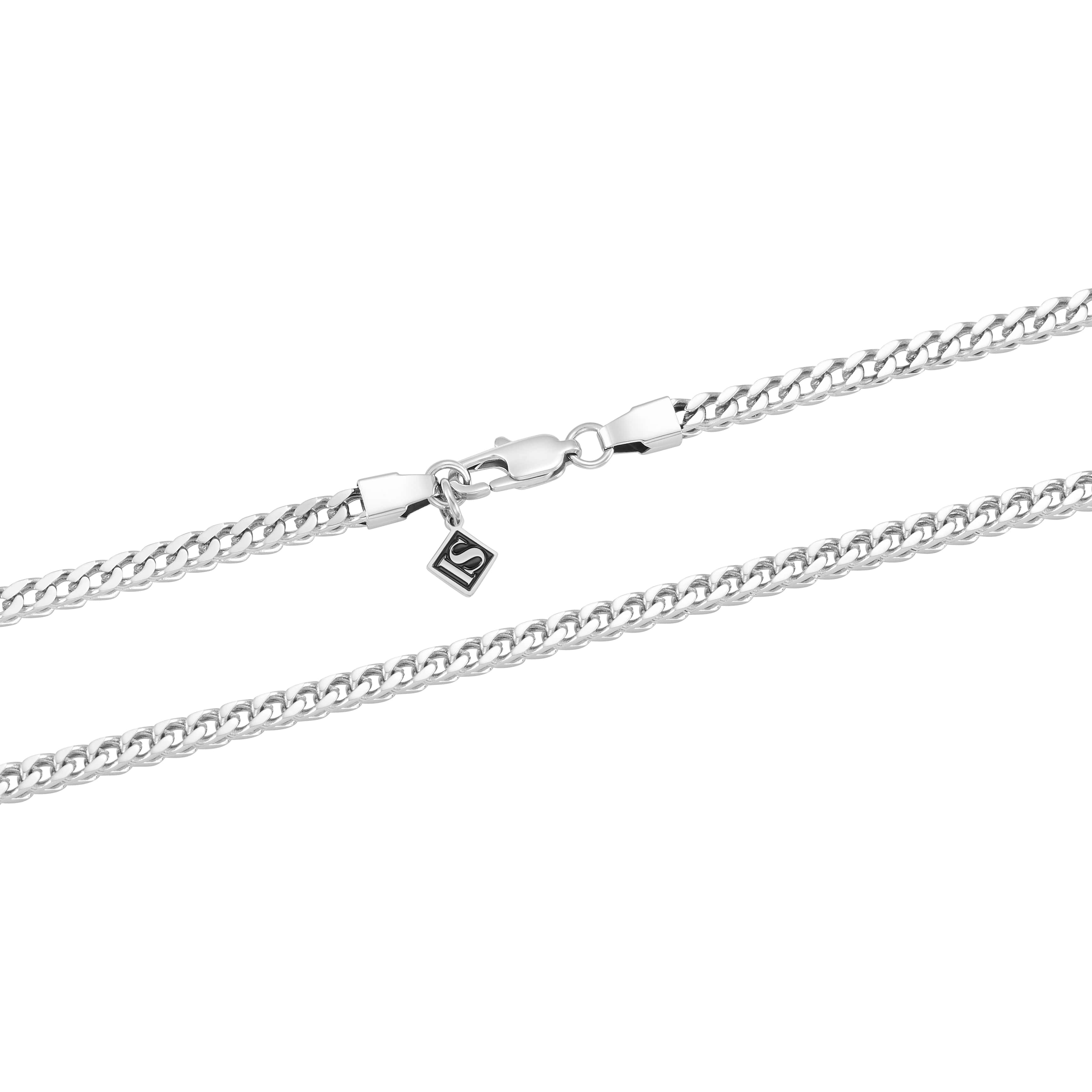 Bransoletka Franco 4mm Białe Złoto