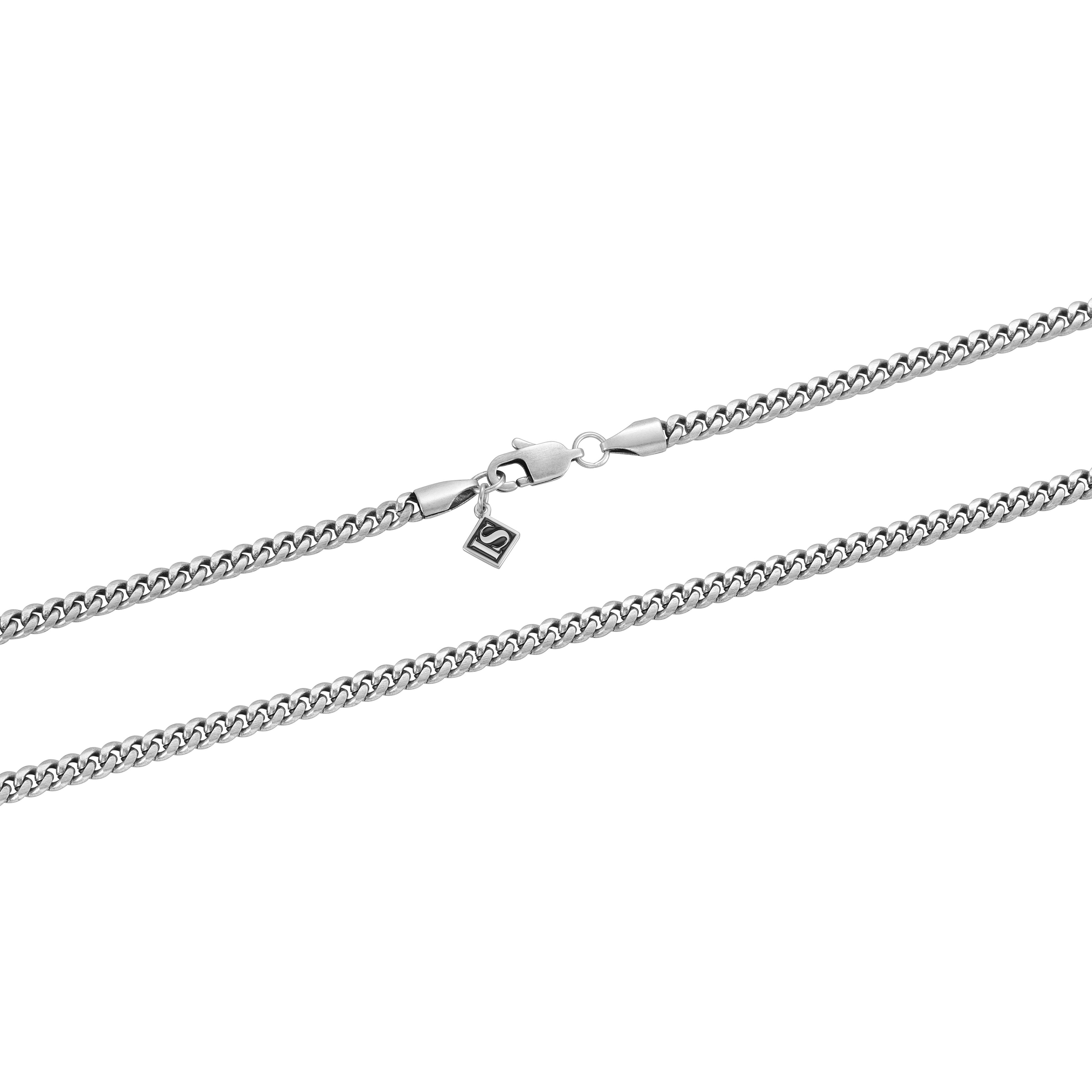 Bransoletka Miami Cuban Link 4mm Raw Białe Złoto