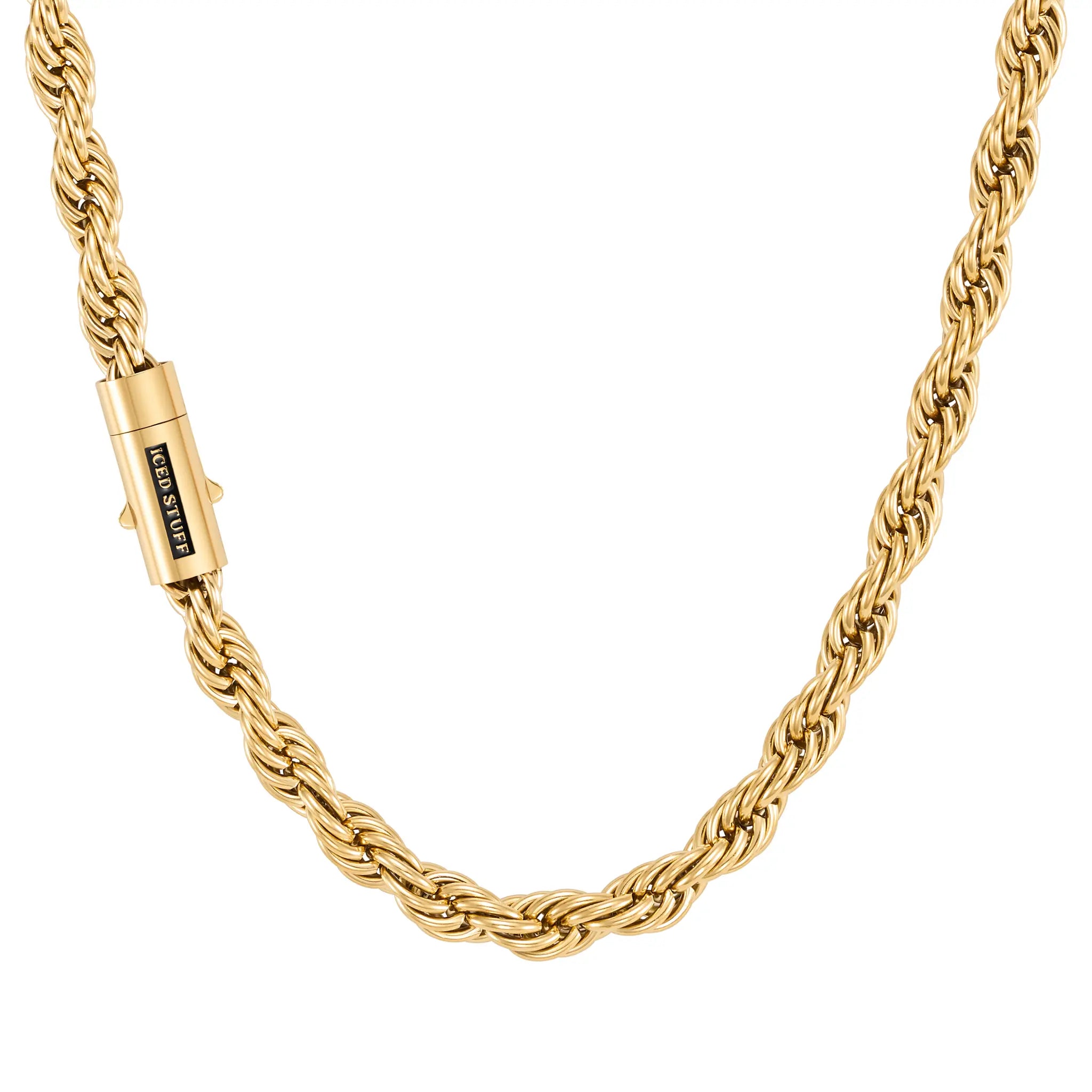Łańcuch Rope 10mm Złoto
