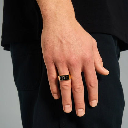 Pierścień Lucky 777 Złoto