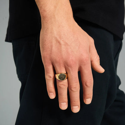 Pierścień Spider Web Złoto