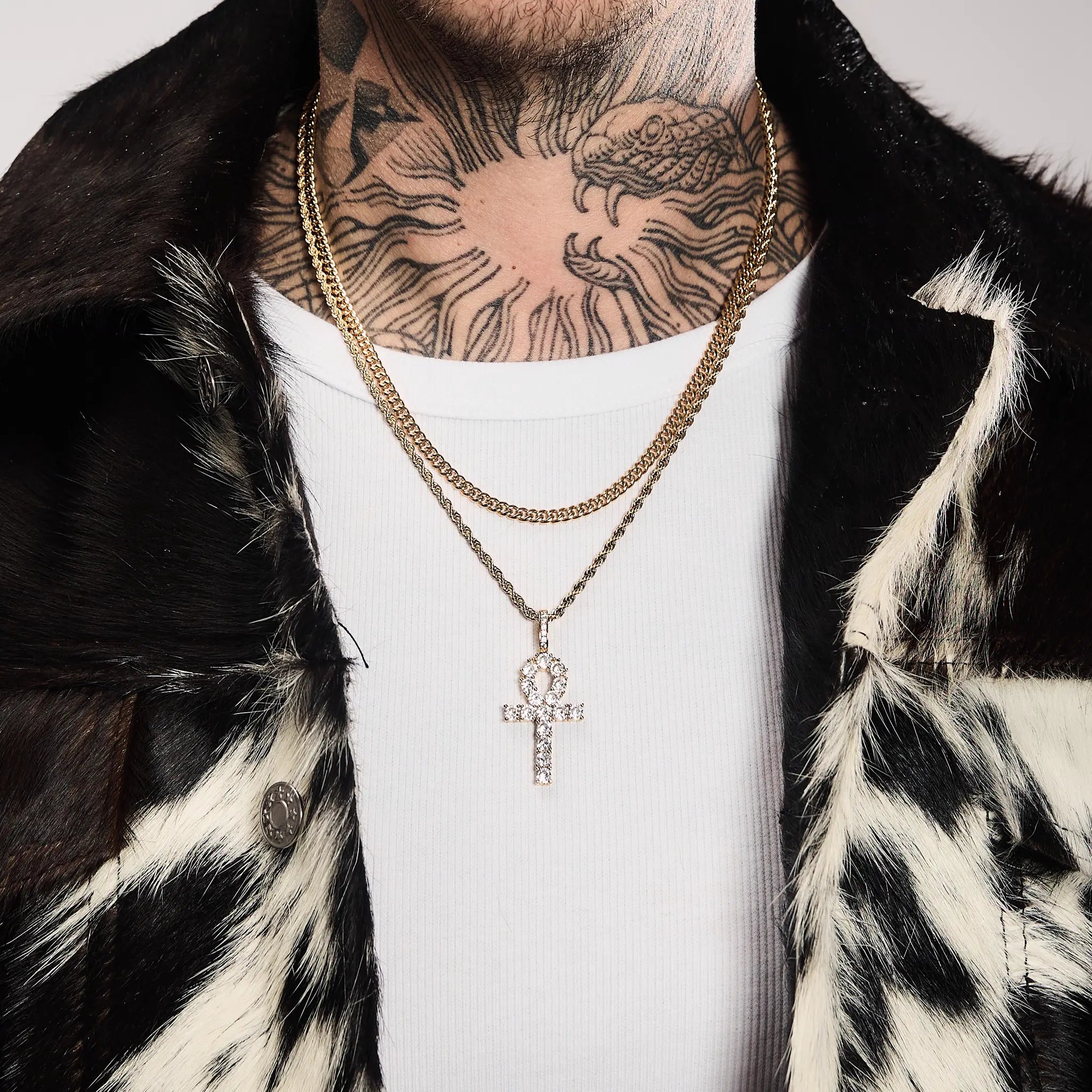 Zawieszka ANKH Cross Złoto