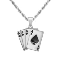 Zawieszka Cards 4 Aces Białe Złoto