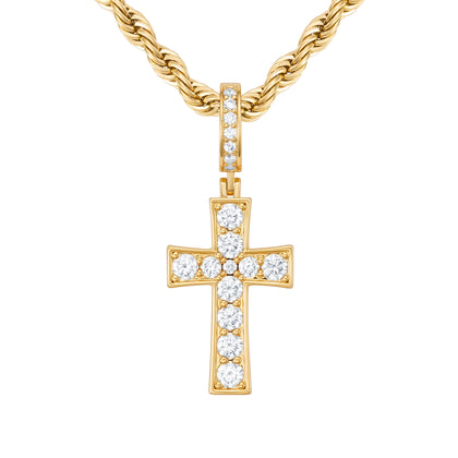 Zawieszka Diamond Gem Cross Złoto