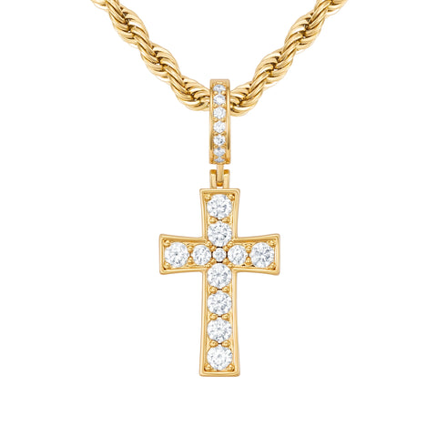 Zawieszka Diamond Gem Cross Złoto