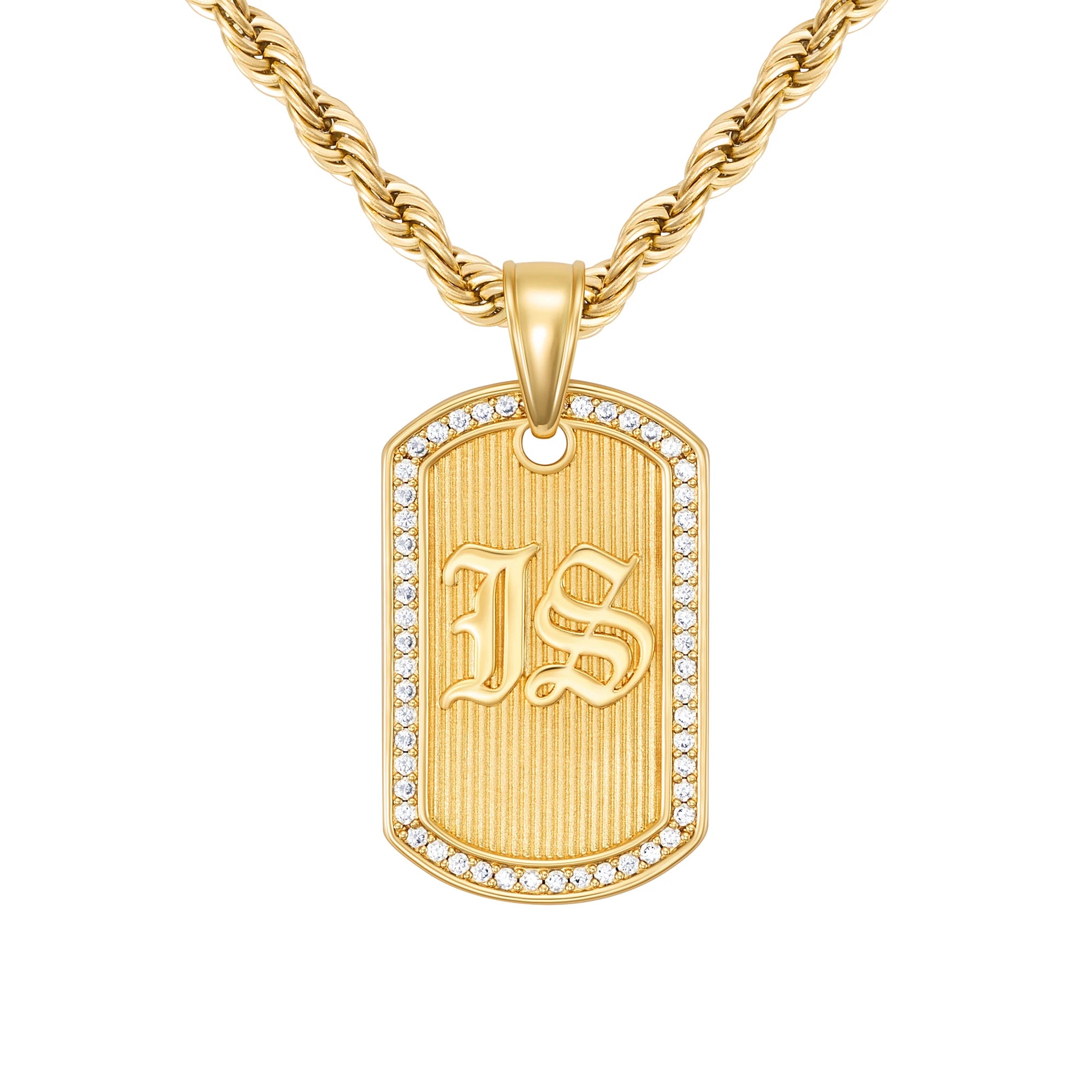 Zawieszka Goth Tag IS Złoto