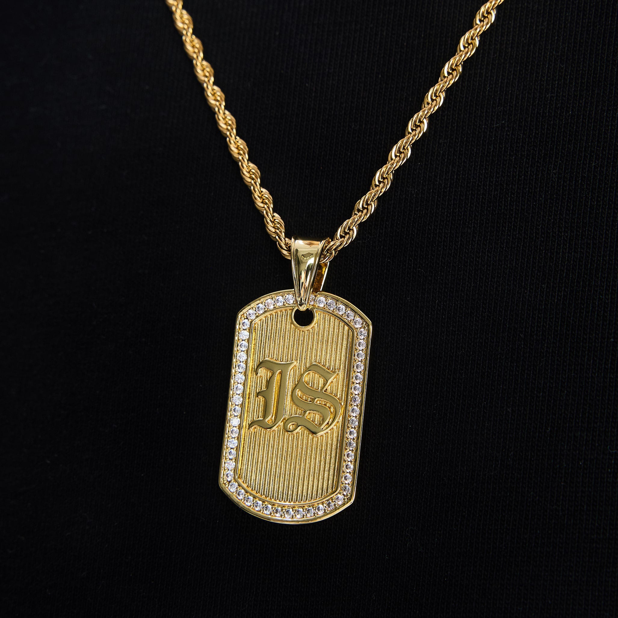 Zawieszka Goth Tag IS Złoto