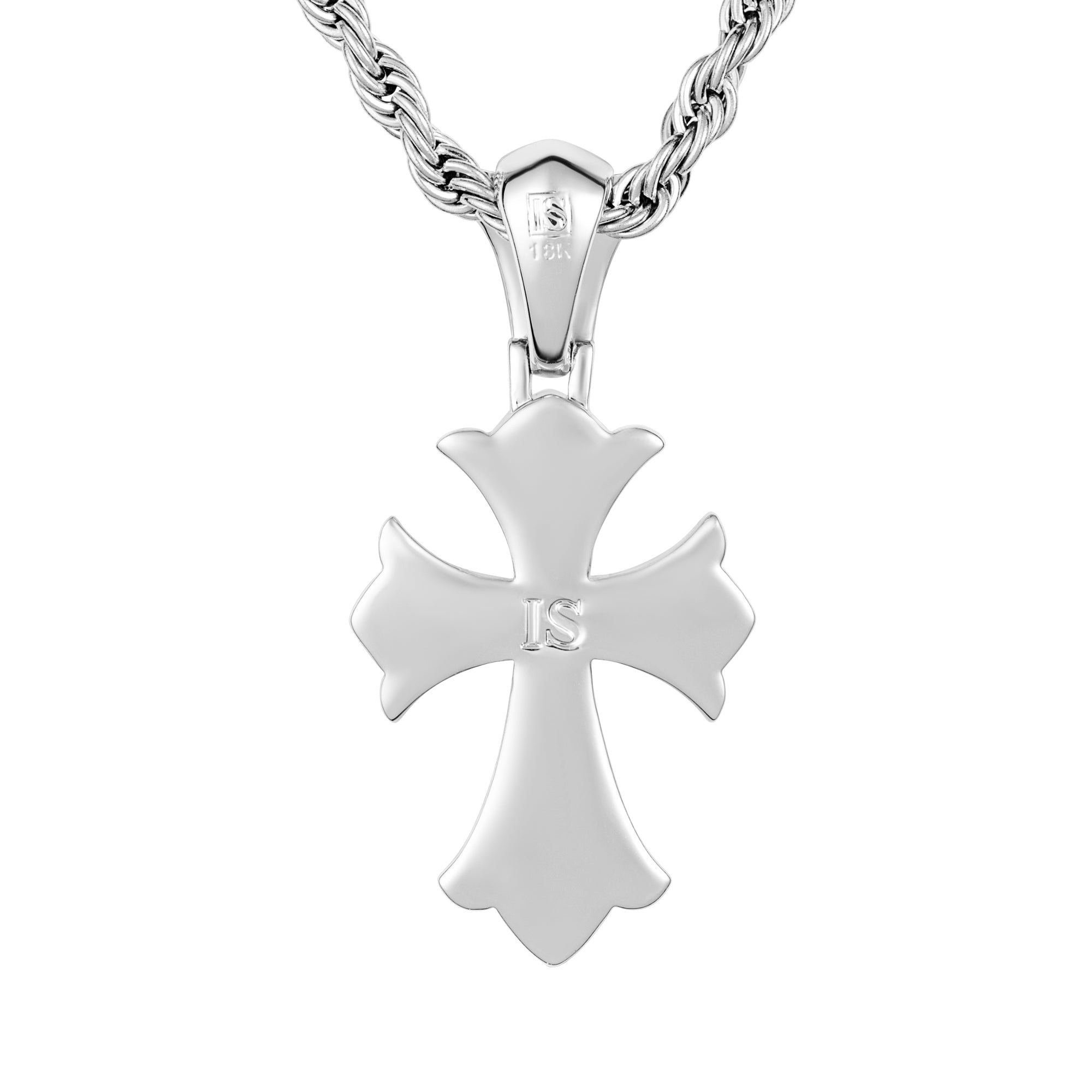 Zawieszka Diamond Reborn Cross Białe Złoto