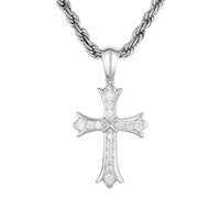 Zawieszka Sharp Cross Białe Złoto
