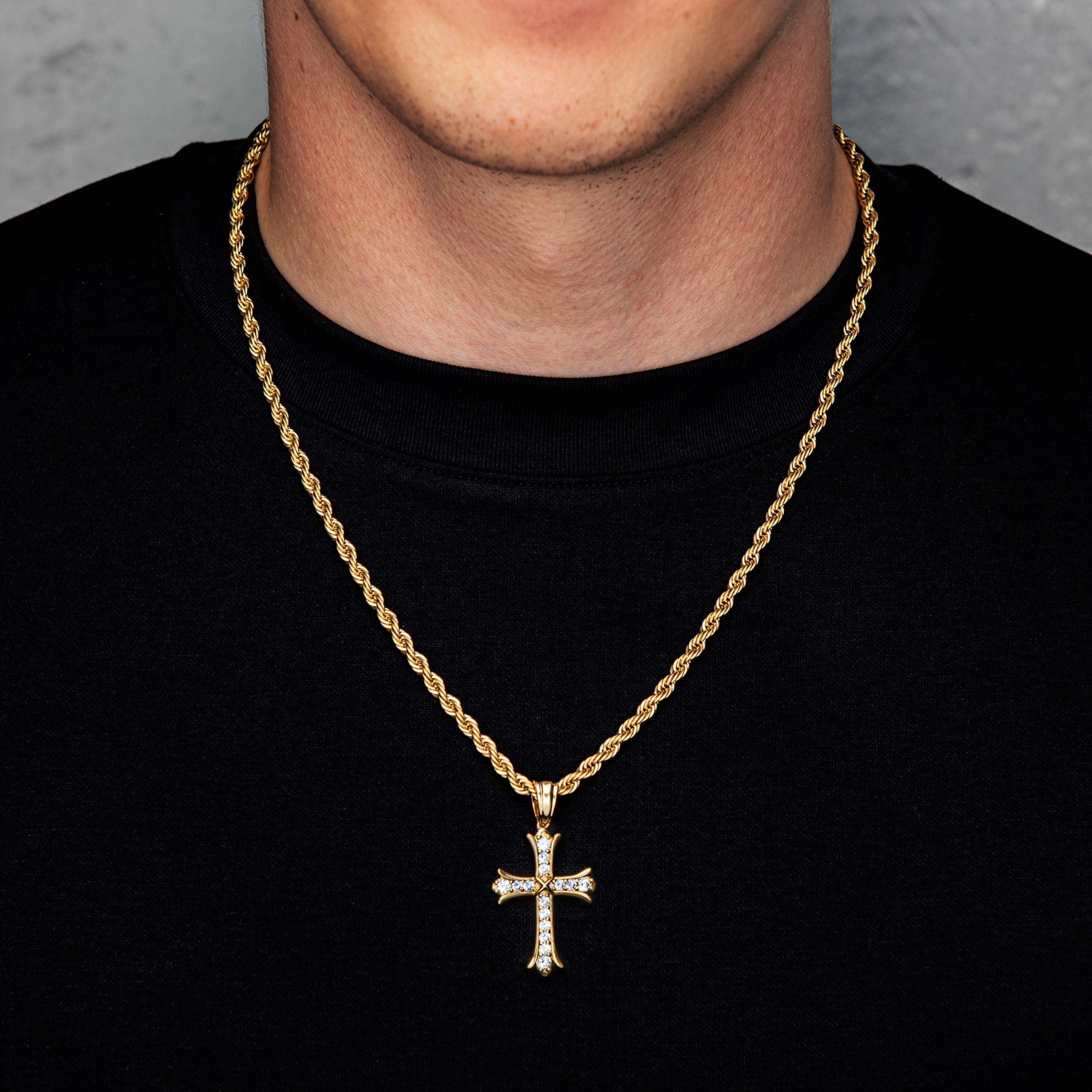 Zawieszka Sharp Cross Złoto