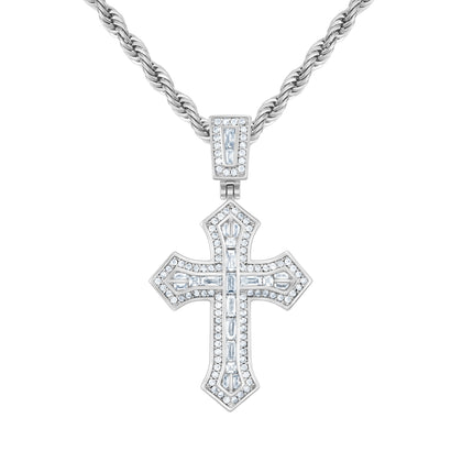 Zawieszka Micro 2Pac Cross Białe Złoto