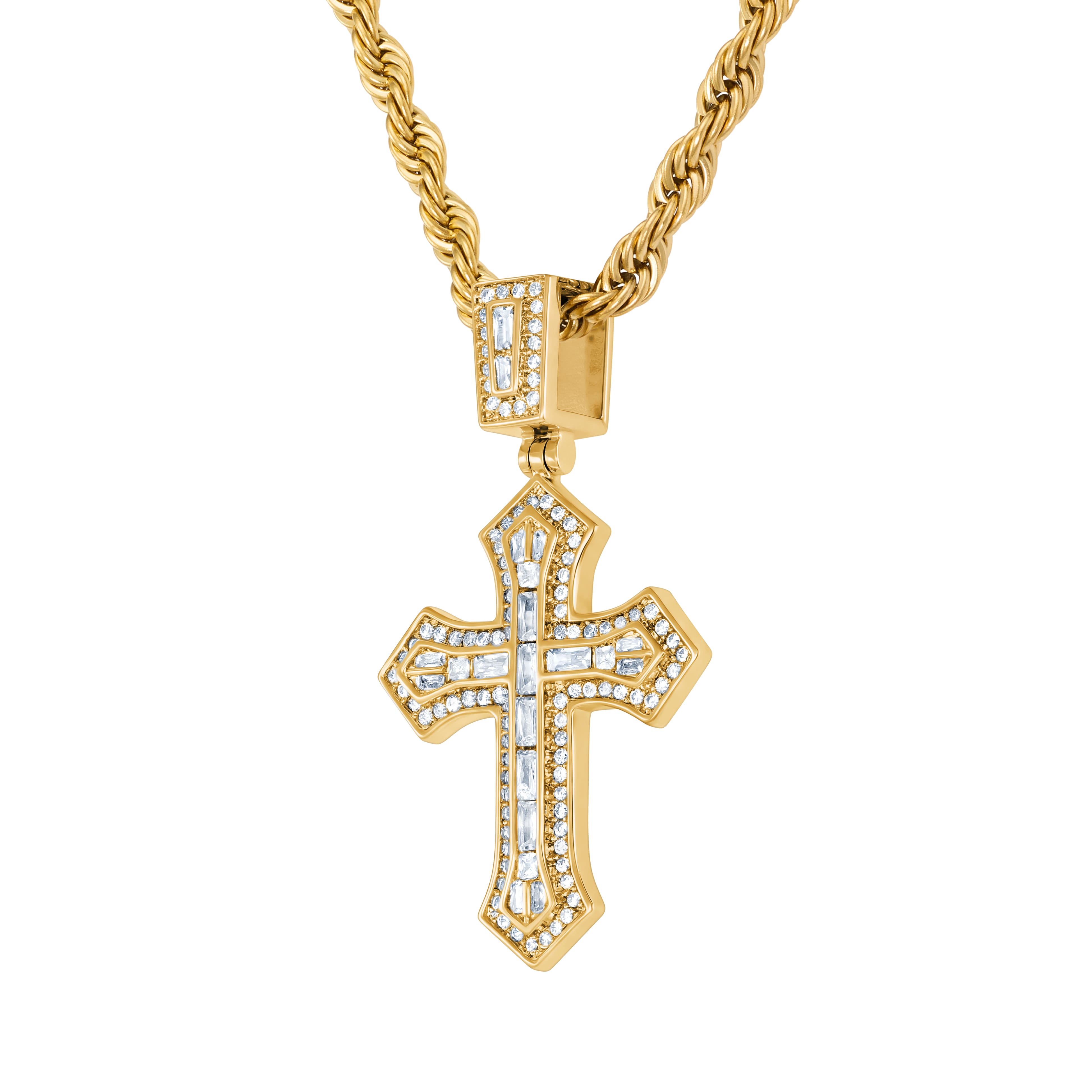 Zawieszka Micro 2Pac Cross Złoto
