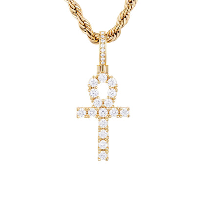 MICRO ANKH CROSS ZŁOTO - IcedStuff