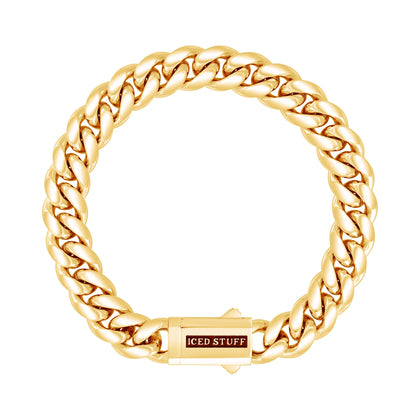 Bransoletka Premium Miami Cuban Link 10mm Złoto