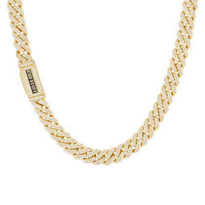 Łańcuch Premium Diamond Cuban Link 10mm Złoto