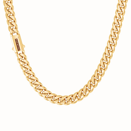 Łańcuch Premium Miami Cuban Link 10mm Złoto
