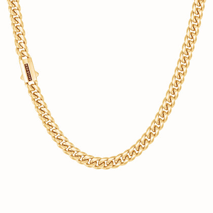 Łańcuch Premium Miami Cuban Link 8mm Złoto