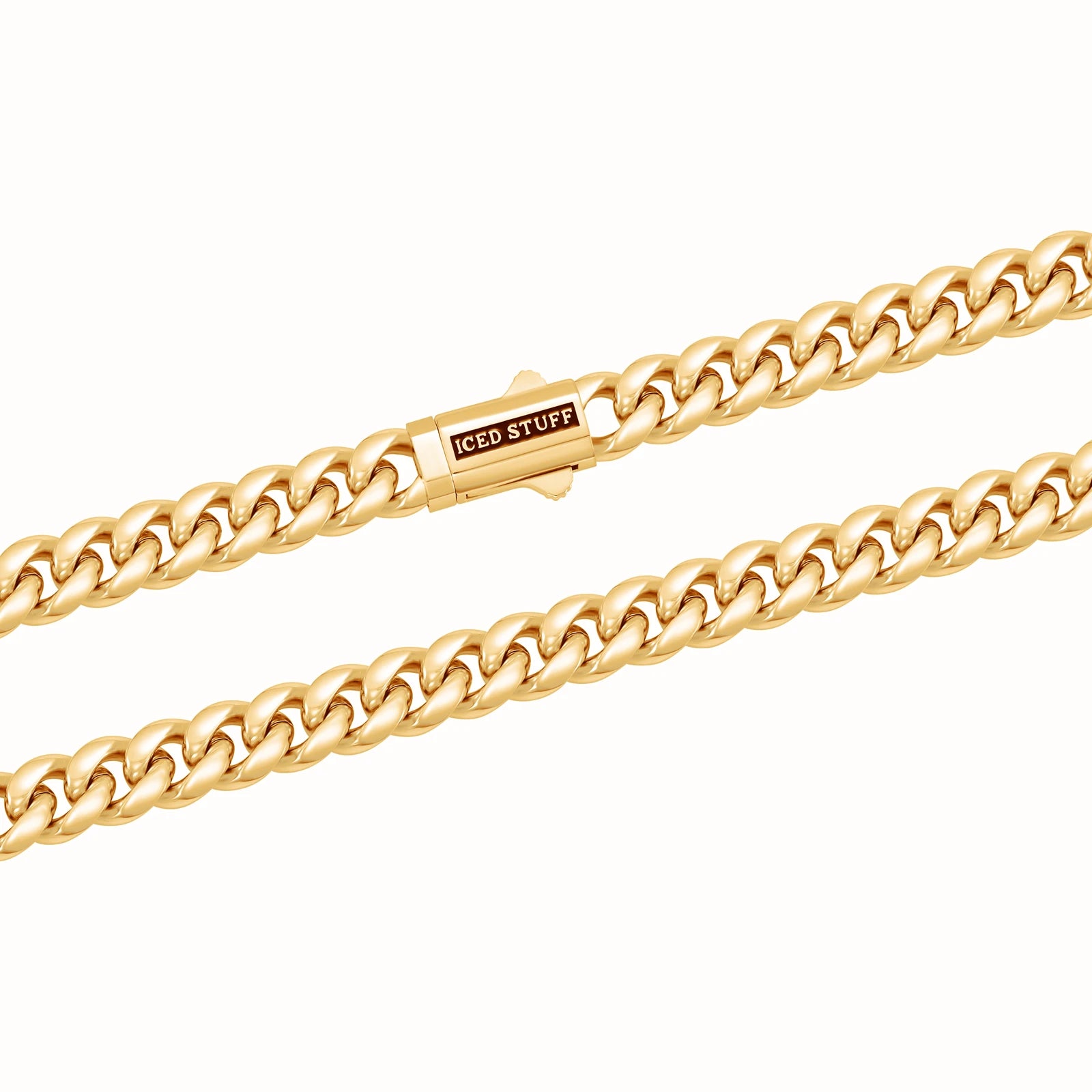 Łańcuch Premium Miami Cuban Link 8mm Złoto