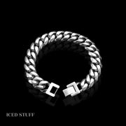 MIAMI CUBAN LINK 12MM BIAŁE ZŁOTO