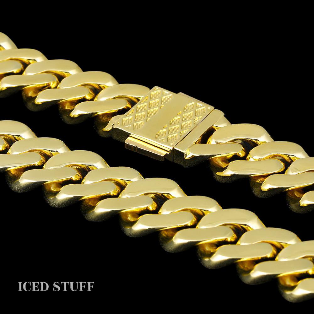 Diamond Cuban Link 12mm Złoto - IcedStuff