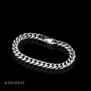 MIAMI CUBAN LINK 8MM BIAŁE ZŁOTO